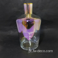 Decanter de vidro de revestimento colorido por atacado com rolha